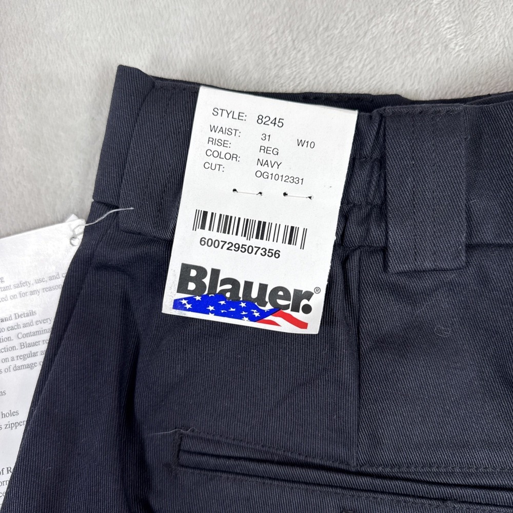 Blauer 8245 5 Pocket Cotton Cargo Shorts Men's Size 31 Navy Blue 10" Inseam - Picture 3 of 7